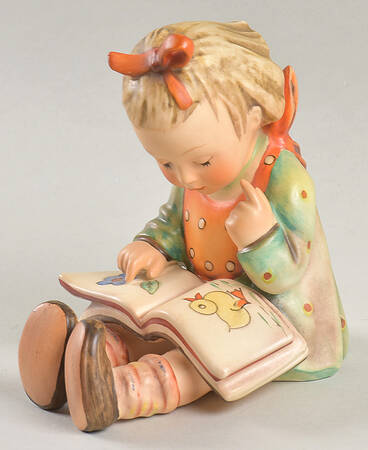 Bookworm-Bookend-Boy-Girl Single & Pairs Tm3-B-Book Worm-Girl - Boxed