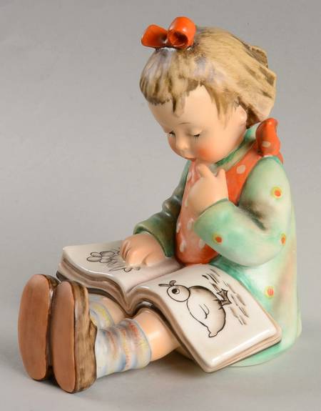 Bookworm-Bookend-Boy-Girl Single & Pairs Tm5-Book Worm-Girl - Boxed