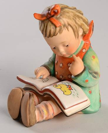 Bookworm-Bookend-Boy-Girl Single & Pairs Tm6-B-Book Worm-Girl - Boxed