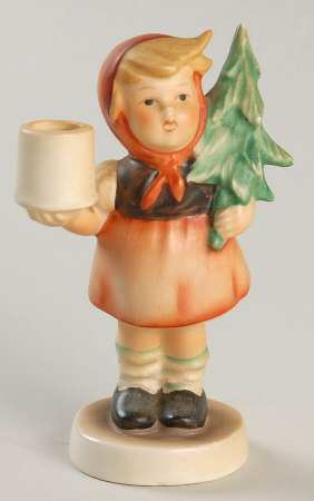 Girl with Fir Tree Candleholder by M.I. Hummel