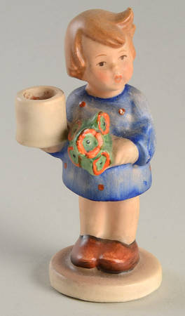Girl with Nosegay-Advent Candlestick Tm1-Girl With Nosegay - With Box