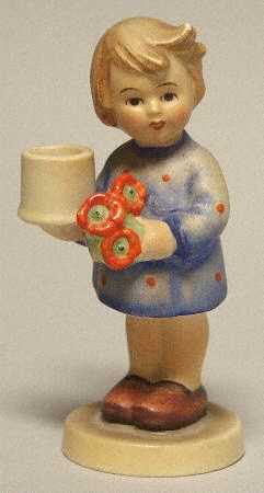 Girl with Nosegay-Advent Candlestick Tm2-Girl With Nosegay - No Box