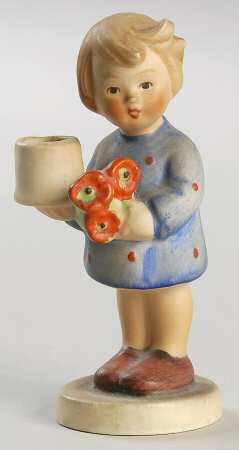 Girl with Nosegay-Advent Candlestick Tm3-Girl With Nosegay - Boxed