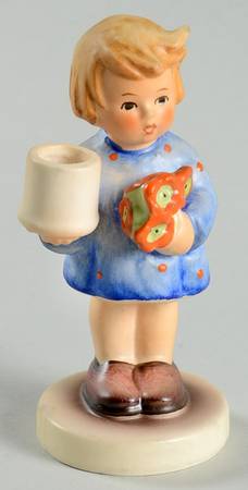 Girl with Nosegay-Advent Candlestick Tm6-Girl With Nosegay - No Box