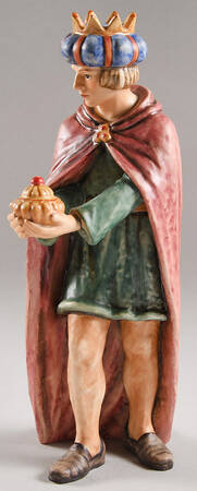 Large Colored Nativity Figurines #260 Tm5-King Standing - No Box