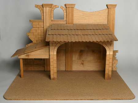 Large Colored Nativity Figurines #260 Creche - Creche/Stable-Wooden