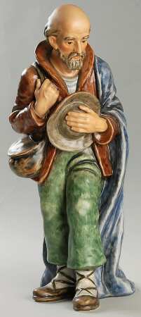 Large Colored Nativity Figurines #260 Tm7-Shepherd Standing - Boxed