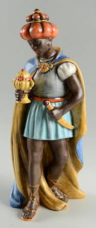 Large Colored Nativity Figurines #260 Tm6-Moorish King - Boxed