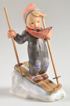 Skier Tm3-Skier W/ Wooden Poles - No Box