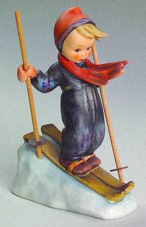 Skier Tm2-Skier W/ Wooden Poles - Boxed