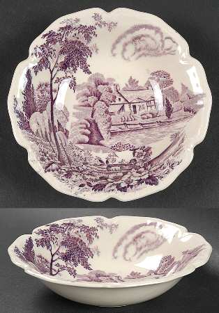 Avon Cottage Mulberry Coupe Cereal Bowl