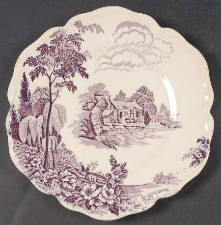 Avon Cottage Mulberry Luncheon Plate