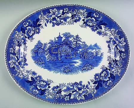 Avon Cottage 18" Oval Serving Platter