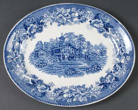 Avon Cottage 12" Oval Serving Platter