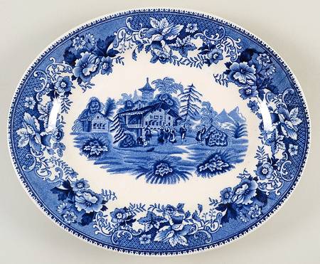 Avon Cottage 10" Oval Serving Platter