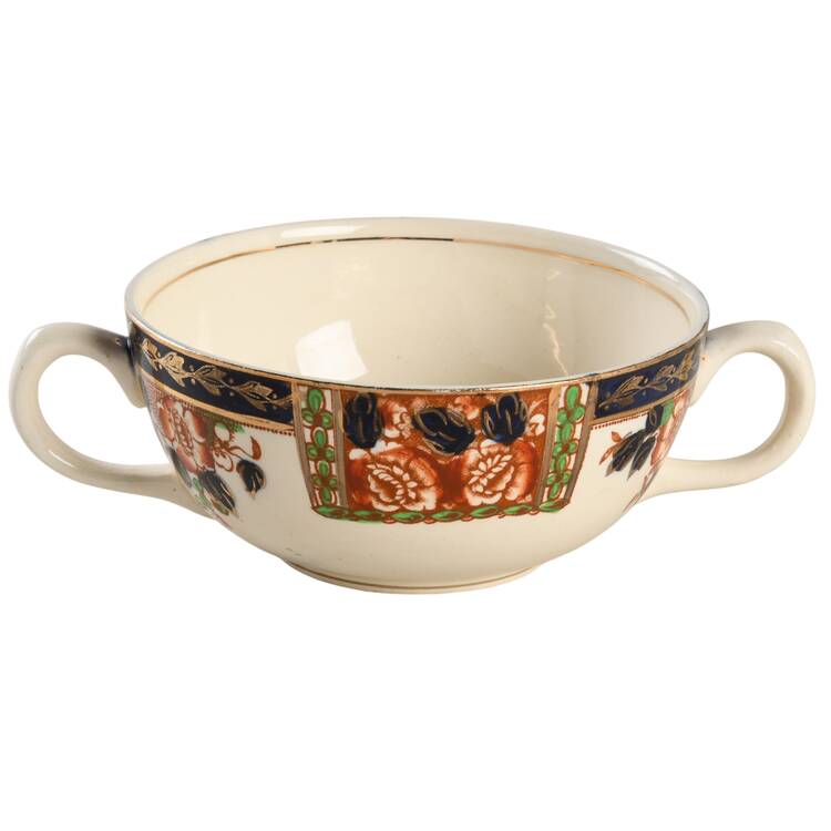 Windsor Derby Flat Cream Soup Bowl