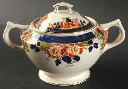 Windsor Derby Sugar Bowl & Lid