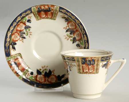 Windsor Derby Flat Cup & Saucer Set