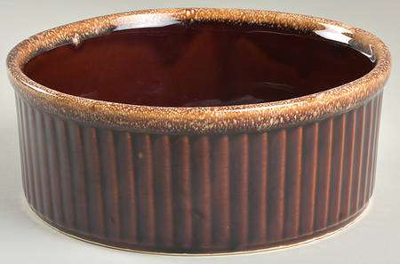 Brown Drip (House and Garden, Mirror Brown) 8" Souffle