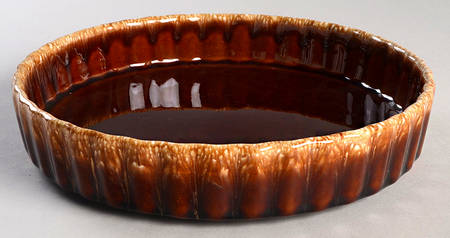 Brown Drip (House and Garden, Mirror Brown) 9" Quiche