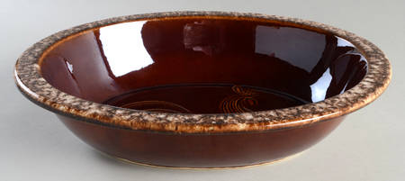 Brown Drip (House and Garden, Mirror Brown) 2.5 Quart Oval Covered Casserole No Lid