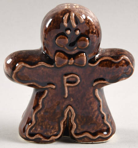 Brown Drip (House and Garden, Mirror Brown) Figural Pepper Shaker