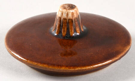 Brown Drip (House and Garden, Mirror Brown) Lid for Individual Bean Pot