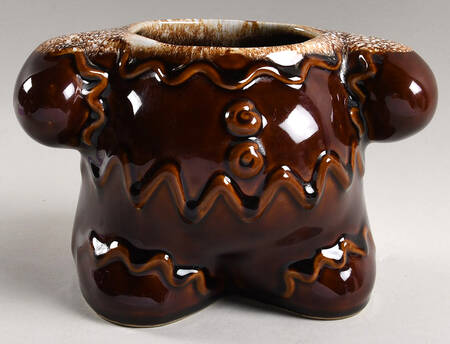Brown Drip (House and Garden, Mirror Brown) Figural Cookie Jar No Lid