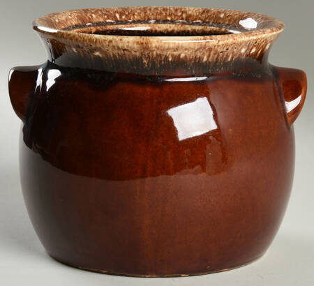 Brown Drip (House and Garden, Mirror Brown) Bean Pot No Lid