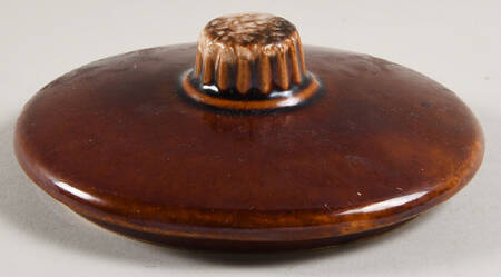 Brown Drip (House and Garden, Mirror Brown) Lid for Cookie Jar