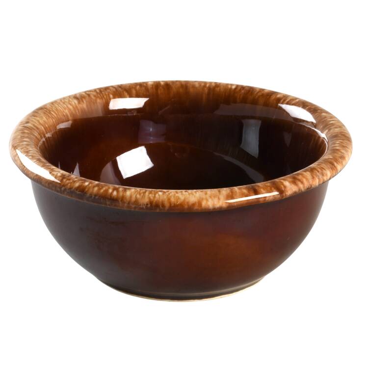 Brown Drip (House and Garden, Mirror Brown) Child's Bowl