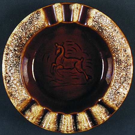 Brown Drip (House and Garden, Mirror Brown) Large Ashtray