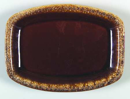 Brown Drip (House and Garden, Mirror Brown) 9" Rectangular Serving Platter