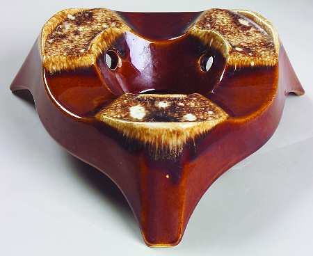 Brown Drip (House and Garden, Mirror Brown) China Warmer Stand