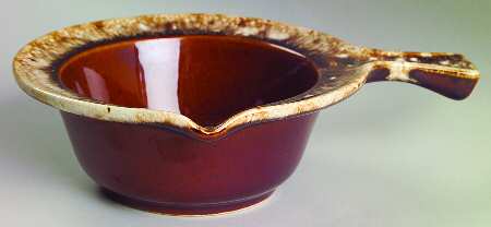 Brown Drip (House and Garden, Mirror Brown) Round French Casserole No Lid