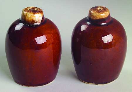 Brown Drip (House and Garden, Mirror Brown) Salt & Pepper Set