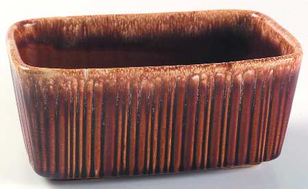 Brown Drip (House and Garden, Mirror Brown) 7" Rectangular Planter