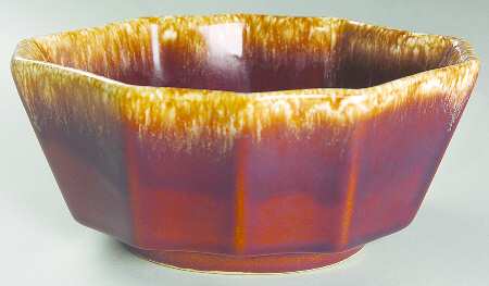 Brown Drip (House and Garden, Mirror Brown) 6" Oblong Panelled Planter