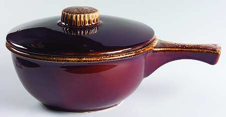 Brown Drip (House and Garden, Mirror Brown) 1.5 Qt Round Covered Casserole