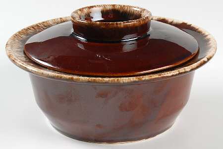 Brown Drip (House and Garden, Mirror Brown) 1 Qt Round Covered Casserole