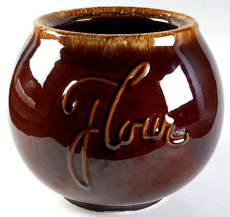 Brown Drip (House and Garden, Mirror Brown) Flour Canister No Lid