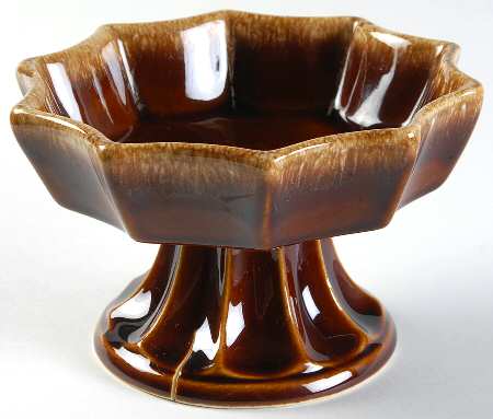 Brown Drip (House and Garden, Mirror Brown) 3" Footed Planter