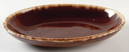 Brown Drip (House and Garden, Mirror Brown) Spaghetti Plate