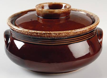 Brown Drip (House and Garden, Mirror Brown) 2 Qt Round Covered Casserole