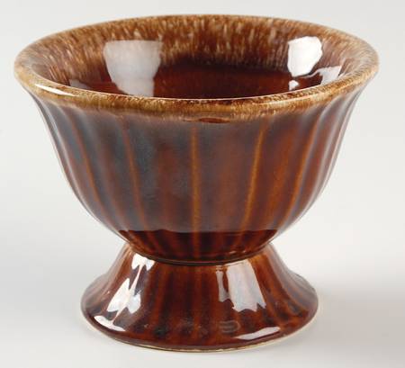 Brown Drip (House and Garden, Mirror Brown) Small Footed Bowl