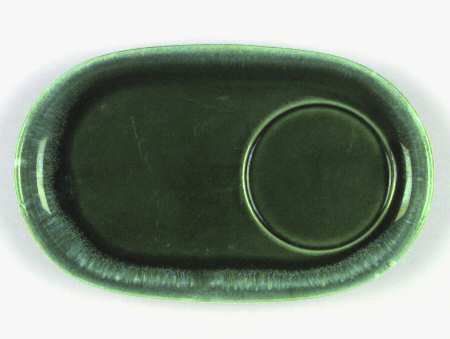 Green Agate Snack Plate