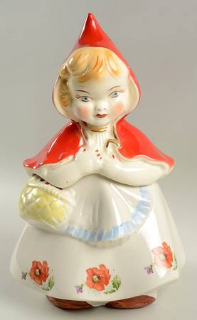 Little Red Riding Hood Cookie Jar & Lid #21