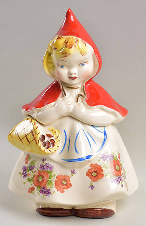 Little Red Riding Hood Cookie Jar & Lid #24