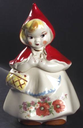 Little Red Riding Hood Cookie Jar & Lid