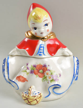 Little Red Riding Hood Cracker Jar & Lid